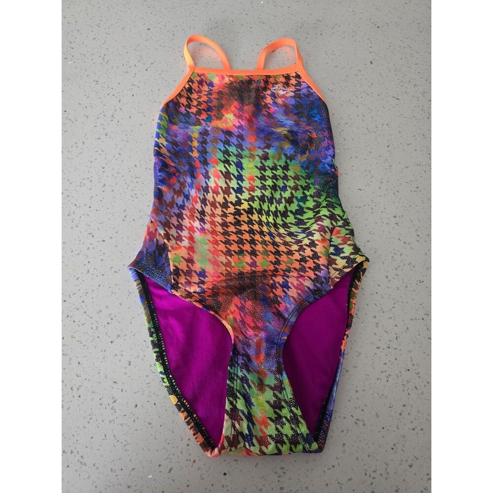 The Finals Girls One Piece Swimsuit Size 26 Multicolor Competitive Swim